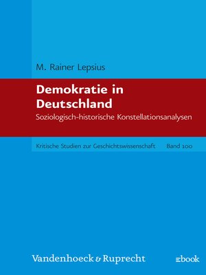 cover image of Demokratie in Deutschland